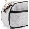 Disney Sanrio Bluey Purse Crossbody Handbag for Women | Metallic Vinyl Women’s Shoulder Handbag(Hello Kitty White)