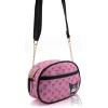 Disney Sanrio Bluey Purse Crossbody Handbag for Women | Metallic Vinyl Women’s Shoulder Handbag(Kuromi)