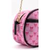 Disney Sanrio Bluey Purse Crossbody Handbag for Women | Metallic Vinyl Women’s Shoulder Handbag(Kuromi)