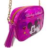 Disney Sanrio Bluey Purse Crossbody Handbag for Women | Metallic Vinyl Women’s Shoulder Handbag(Mickey and Minnie)