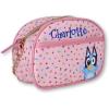 Disney Sanrio Bluey Purse Crossbody Handbag for Women | Metallic Vinyl Women’s Shoulder Handbag(Personalized Bluey)