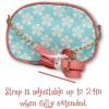 Disney Sanrio Bluey Purse Crossbody Handbag for Women | Metallic Vinyl Women’s Shoulder Handbag(Personalized Moana)