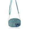 Disney Sanrio Bluey Purse Crossbody Handbag for Women | Metallic Vinyl Women’s Shoulder Handbag(Stitch)