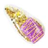 LUV HER Bluey Hair Accessories For Girls, 6pc Cute Hair Clips with Favorite Bluey Character Charms, Magical Confetti Hair Clips, Ages 3+(Multicolor 8)
