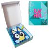 LUV HER Bluey Hair Accessory Case for Girls with Hair Clips, Elastics, Bow, and Terries, Ages 3+