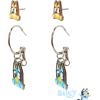 LUV HER Bluey Hypoallergenic Earrings for Girls Ages 4+ – Safe Stud & Fishhook Styles – Jewelry Gift for Sensitive Ears & Cartoon Lovers(Blue/Brown)
