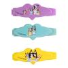 Luv Her Bluey Girls 20 Piece Accessory Set with 3 Barrettes, 4 Snap Hair Clips, 5 Elastics and 8 Terry Ponies- Ages 3+(BLUEY)