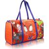 Stitch, Minnie, Mickey, Pooh, Harry Potter, or Jack Skellington 16″ Leather Mini Travel Bag, Duffle Bag, Overnight Bag(Spidey and Friends)