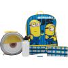 AI ACCESSORY INNOVATIONS Bluey 4 Piece Backpack Set for Pre School Girls & Boys, Kids 16″ School Bag(Minions)