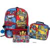 AI ACCESSORY INNOVATIONS Bluey 4 Piece Backpack Set for Pre School Girls & Boys, Kids 16″ School Bag(Transformers)
