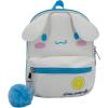 AI ACCESSORY INNOVATIONS Bluey 9” Micro Mini Backpack Purse Featuring a 3D Bluey Glitter Patch with Pom Pom Dangle, Blue(Cinnamoroll)