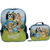 BLUEY 2 Piece Backpack Set, Pre school Girls & Boys 16″ Travel Bag, Blue(Bluey)