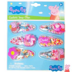 LUV HER Bluey Hair Accessories For Girls, 6pc Cute Hair Clips with Favorite Bluey Character Charms, Magical Confetti Hair Clips, Ages 3+(Multicolor 4)