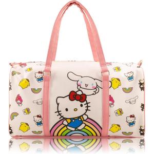 Stitch, Minnie, Mickey, Pooh, Harry Potter, or Jack Skellington 16″ Leather Mini Travel Bag, Duffle Bag, Overnight Bag(Cinnamoroll)