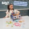 8th Wonder Wooden Bluey Toys Picnic Carrying Case, 30-Piece Picnic Basket Toy with Cutlery and Food Accessories, Outdoor Food Toys for Kids of Ages 3+(BBQ Grill Set)