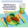 8th Wonder Wooden Bluey Toys Picnic Carrying Case, 30-Piece Picnic Basket Toy with Cutlery and Food Accessories, Outdoor Food Toys for Kids of Ages 3+(Dine with Bluey)
