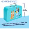 8th Wonder Wooden Bluey Toys Picnic Carrying Case, 30-Piece Picnic Basket Toy with Cutlery and Food Accessories, Outdoor Food Toys for Kids of Ages 3+(Picnic Set)