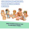 Bluey 8th Wonder Stackable Tumbling Tower Game, Robust Wooden Stacking Game with 54 Illustrated Colored Blocks, Fun Balancing Toy for Kids Ages 3+(Stacking Game)
