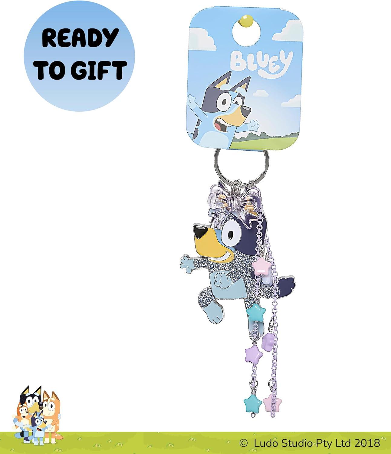 imageBluey Bag Charms with Lobster Clip Official License Liquid and Pave Crystal Charm KeychainsBluey Stars