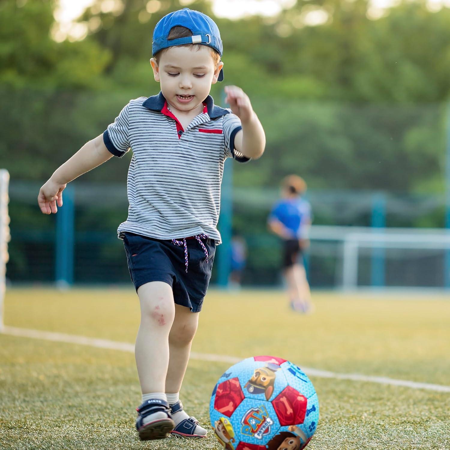 imageSoccer Ball 7 Inch for Kids 3 Years Old Ships Deflated Bluey JrPaw Patrol Jr
