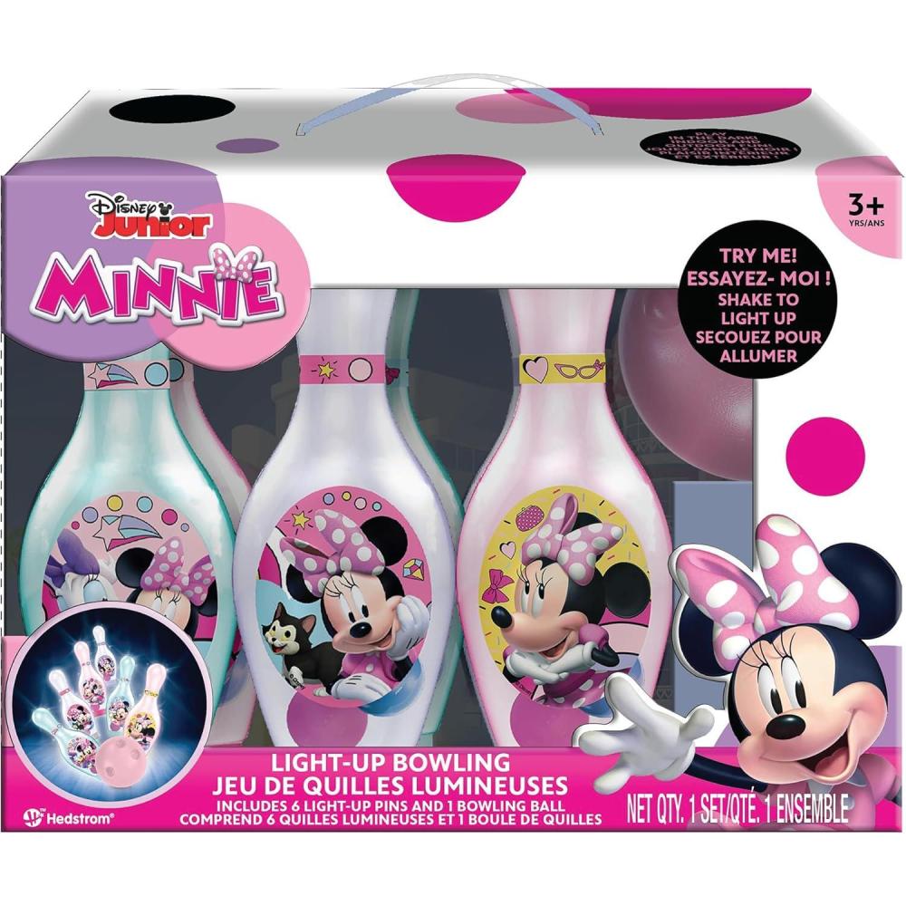 imageHedstrom Light Up Bowling Set Game BlueyMinnie Mouse