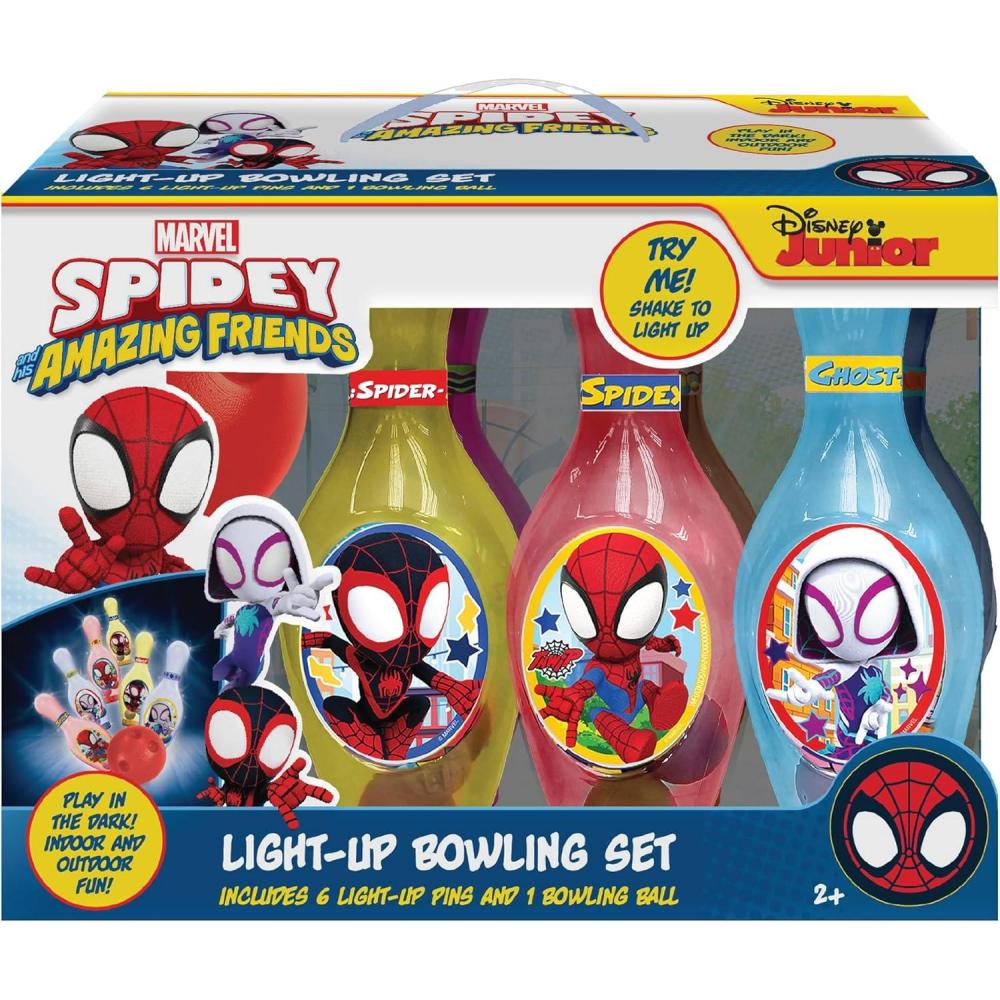 imageHedstrom Light Up Bowling Set Game BlueySpidey Friends