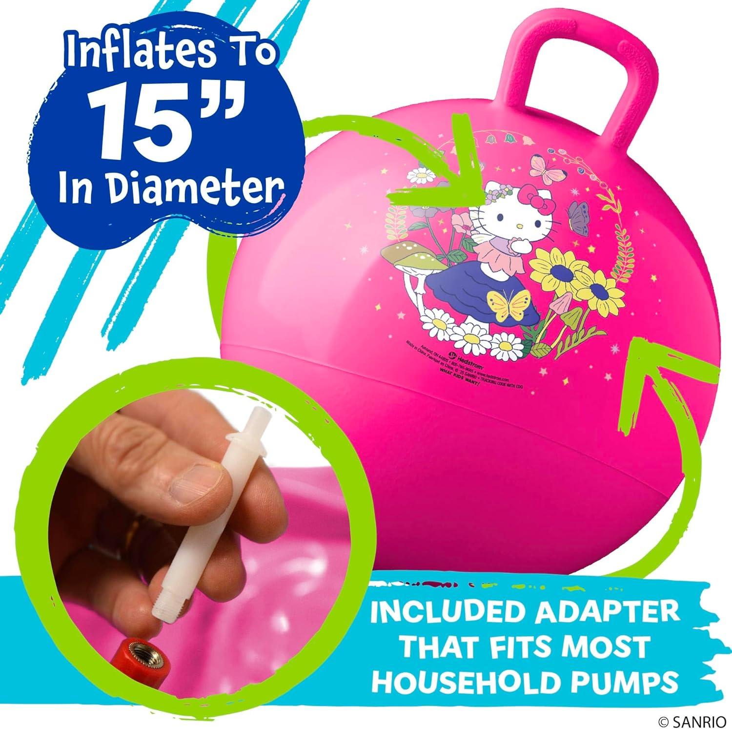 imageHedstrom Hopper Ball Jumping Ball for Kids 15 Inch BlueyHello Kitty