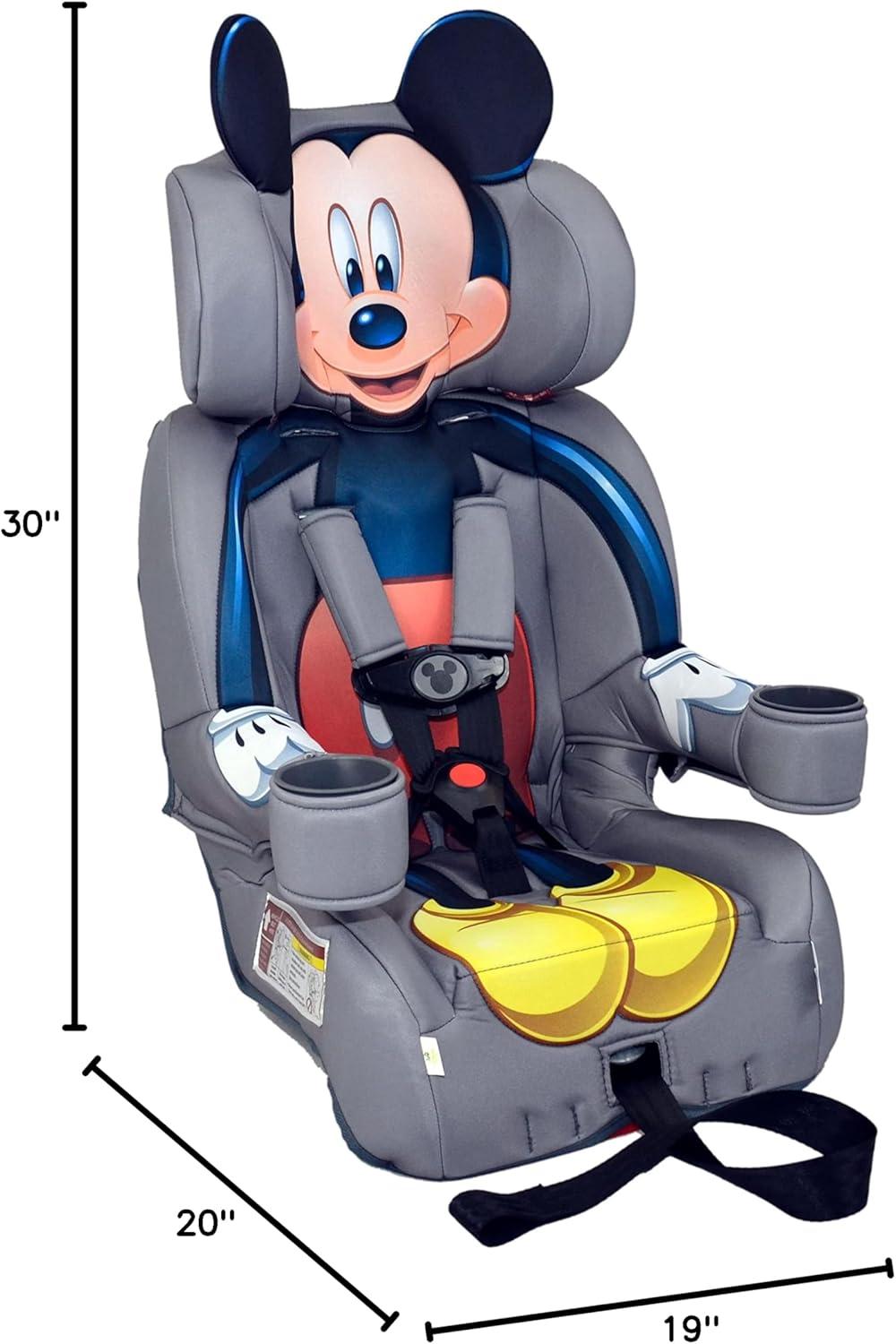 imageKidsEmbrace 2in1 Car Seat ForwardFacing Harness 26565 lbs amp Booster Mode 40100 lbs Latch Premium Fit with MultiPosition Headrest Harness amp ReclineMickey Mouse
