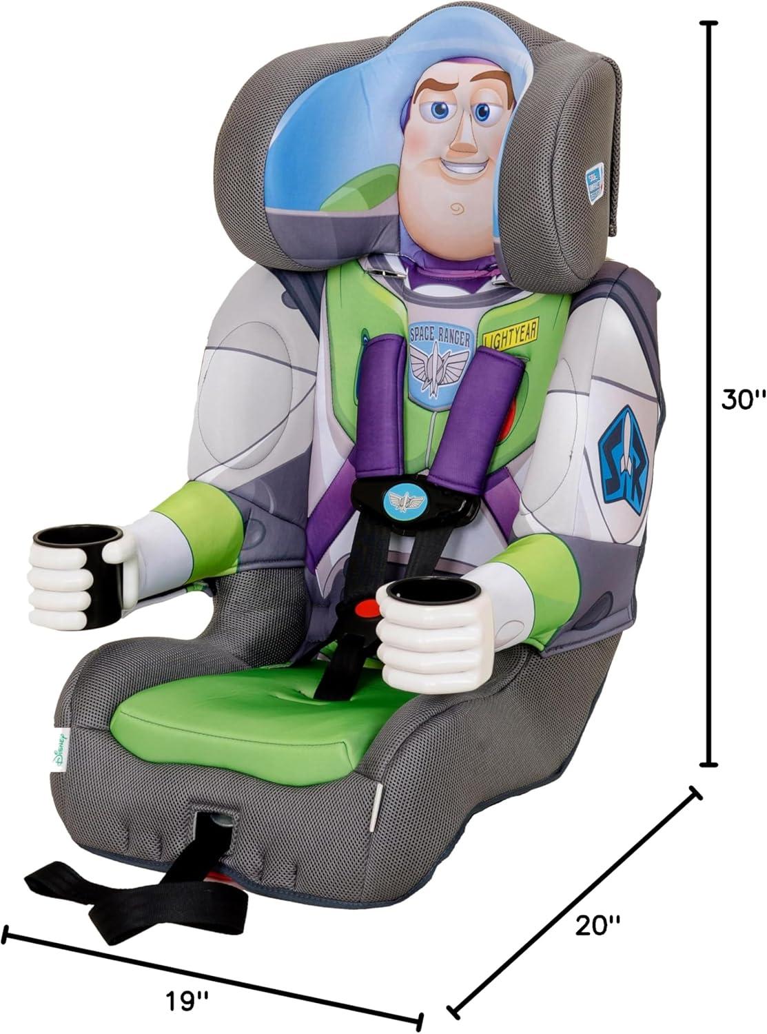 imageKidsEmbrace 2in1 Car Seat ForwardFacing Harness 26565 lbs amp Booster Mode 40100 lbs Latch Premium Fit with MultiPosition Headrest Harness amp ReclineBuzz Lightyear