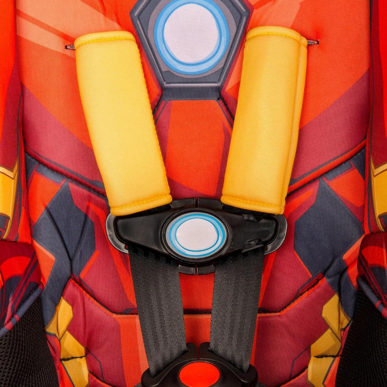 imageKidsEmbrace 2in1 Car Seat ForwardFacing Harness 26565 lbs amp Booster Mode 40100 lbs Latch Premium Fit with MultiPosition Headrest Harness amp ReclineIron Man