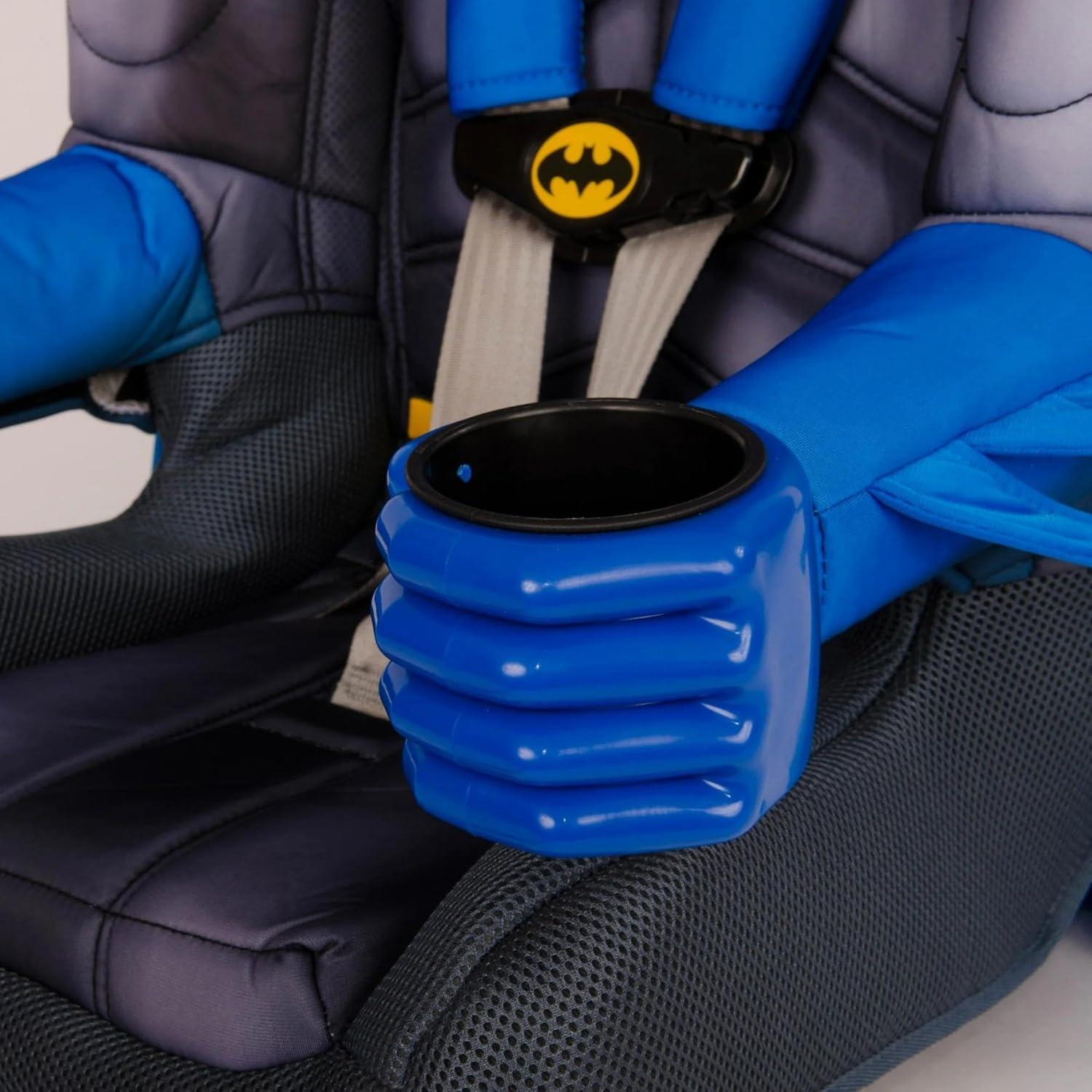 imageKidsEmbrace 2in1 Car Seat ForwardFacing Harness 26565 lbs amp Booster Mode 40100 lbs Latch Premium Fit with MultiPosition Headrest Harness amp ReclineBatman Blue