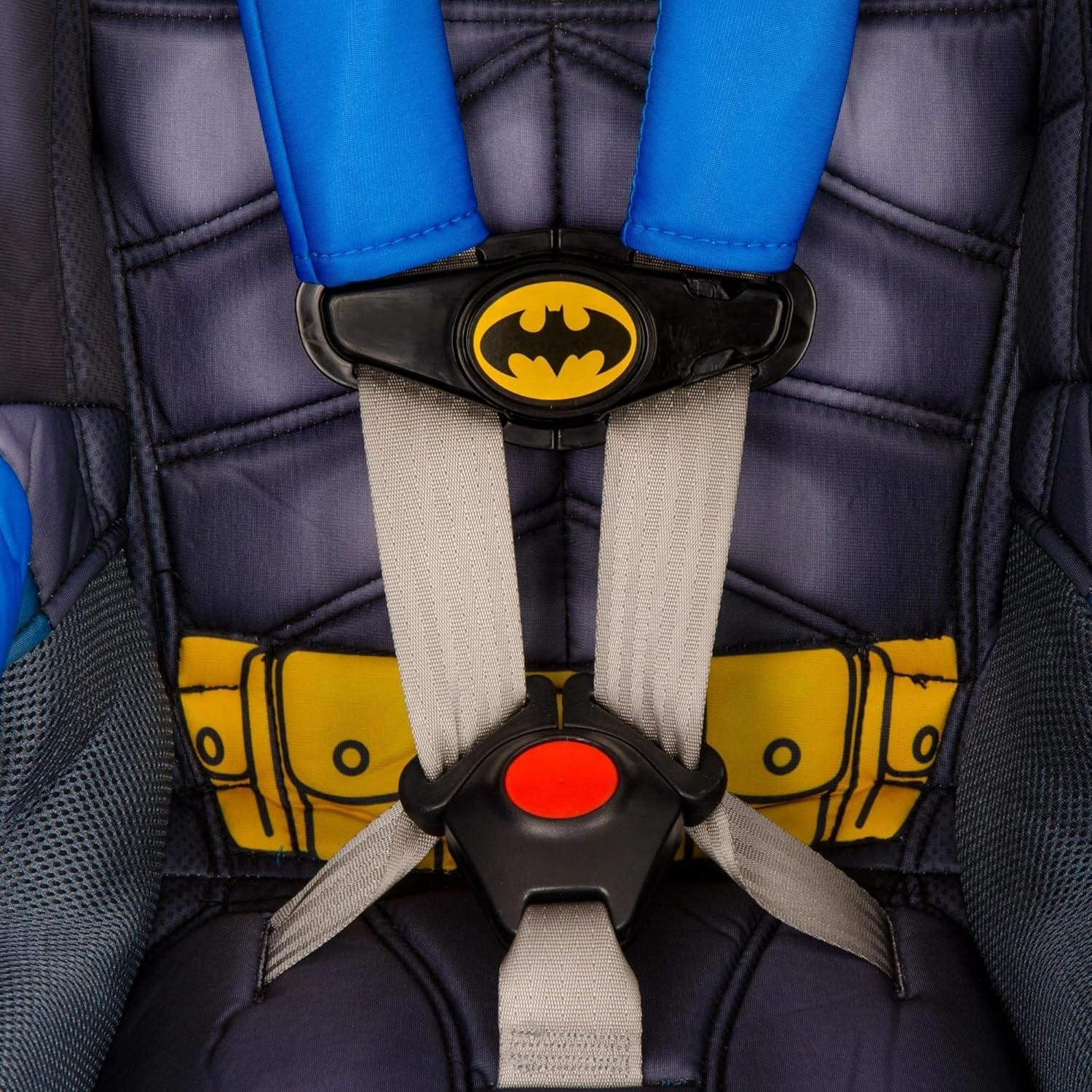 imageKidsEmbrace 2in1 Car Seat ForwardFacing Harness 26565 lbs amp Booster Mode 40100 lbs Latch Premium Fit with MultiPosition Headrest Harness amp ReclineBatman Blue