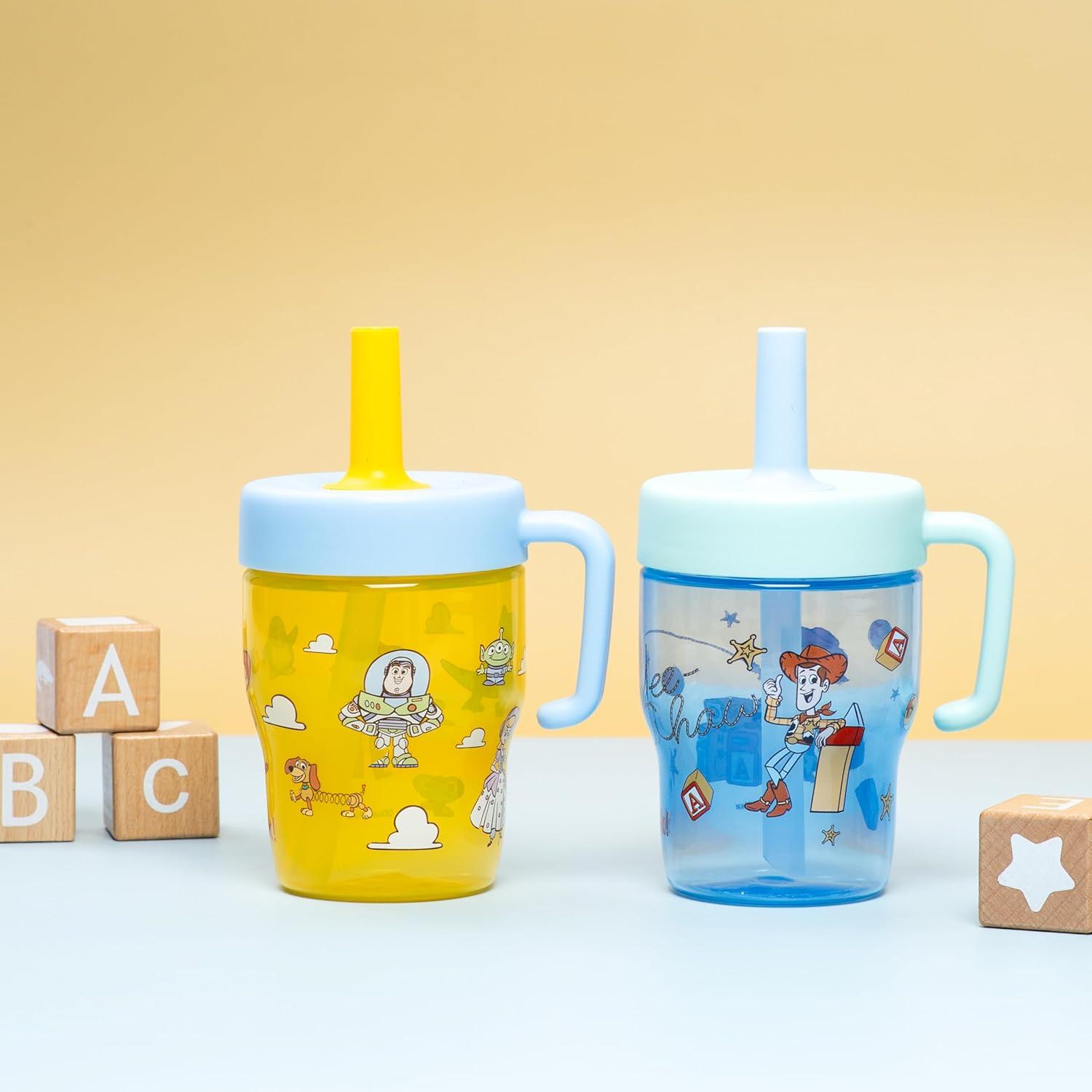 imageZak Designs Bluey Capri Toddler Tumblers For Travel or At Home 9oz 2Pack Double Wall Plastic Sippy Cups With LeakProof Design is Perfect For Kids Bluey BingoToy Story 10oz