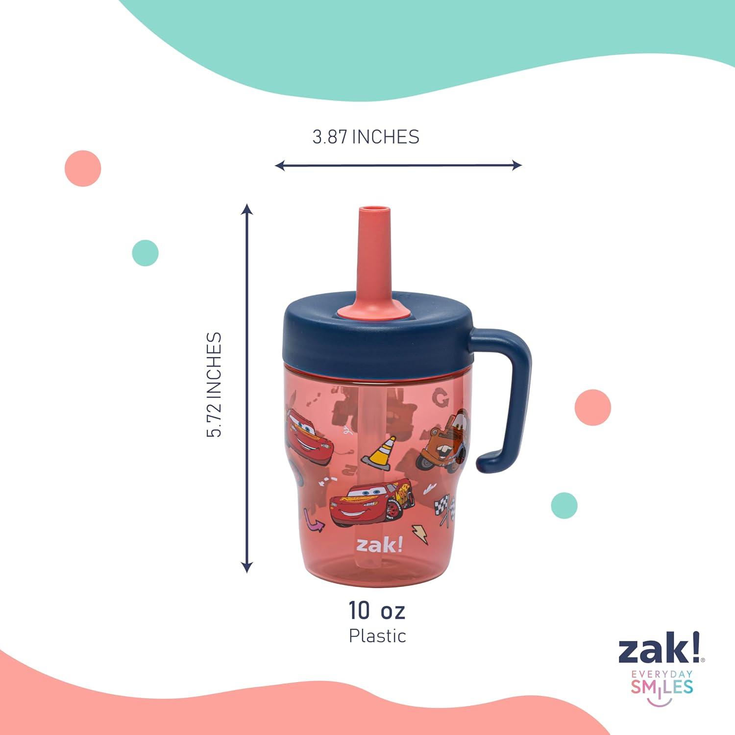 imageZak Designs Bluey Capri Toddler Tumblers For Travel or At Home 9oz 2Pack Double Wall Plastic Sippy Cups With LeakProof Design is Perfect For Kids Bluey BingoLightning McQueen Tow Mater