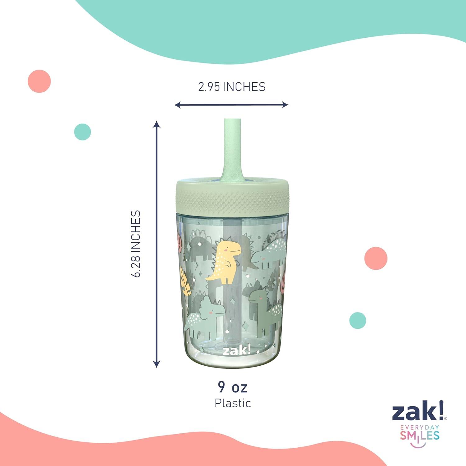 imageZak Designs Bluey Capri Toddler Tumblers For Travel or At Home 9oz 2Pack Double Wall Plastic Sippy Cups With LeakProof Design is Perfect For Kids Bluey BingoDino Buddies Bubble Bay