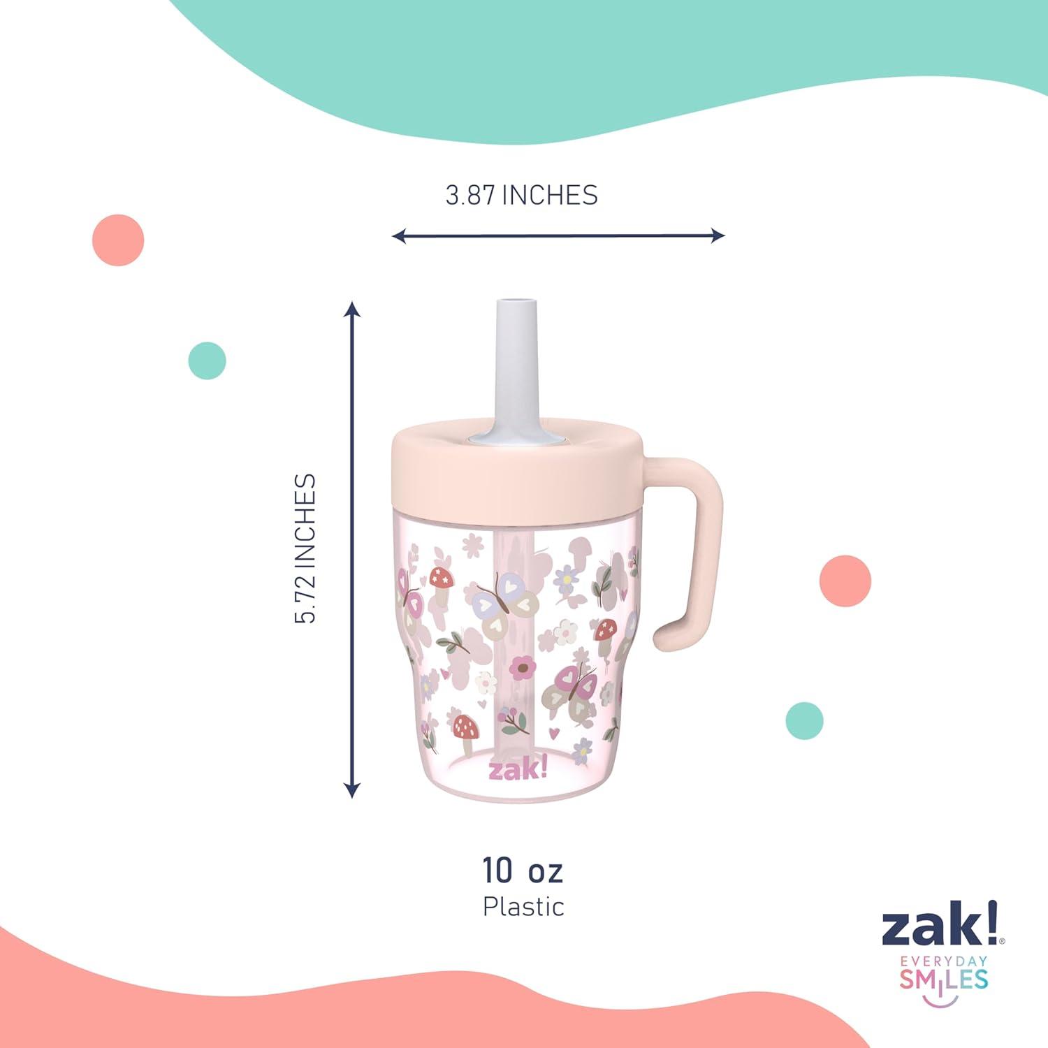 imageZak Designs Bluey Capri Toddler Tumblers For Travel or At Home 9oz 2Pack Double Wall Plastic Sippy Cups With LeakProof Design is Perfect For Kids Bluey BingoSpringtime Pink