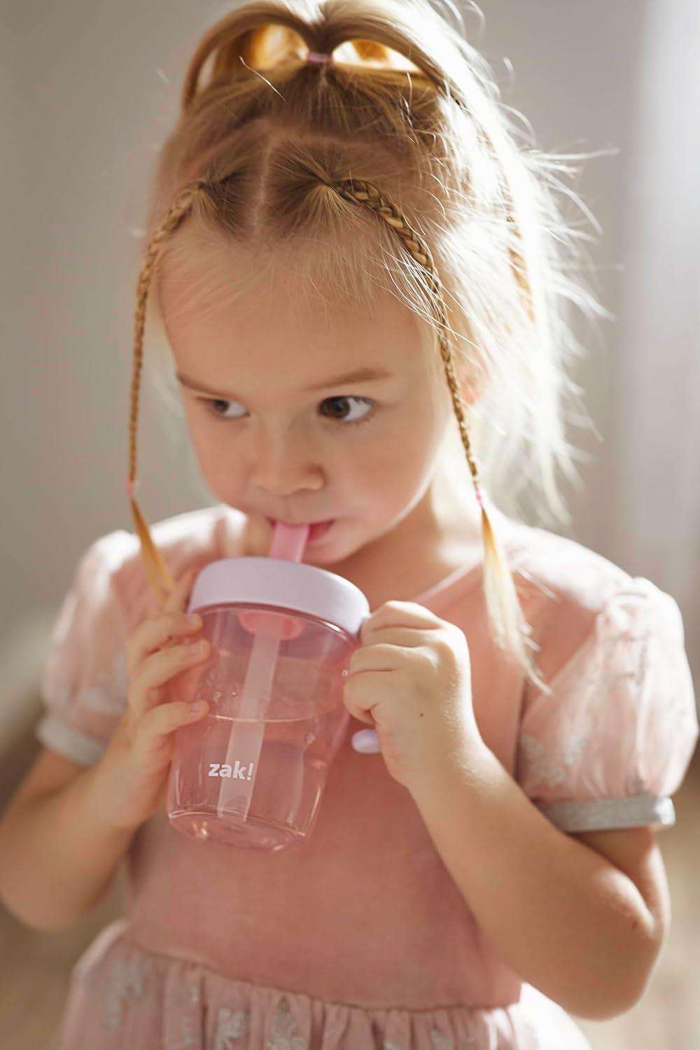 imageZak Designs Bluey Capri Toddler Tumblers For Travel or At Home 9oz 2Pack Double Wall Plastic Sippy Cups With LeakProof Design is Perfect For Kids Bluey BingoPeppa Pig