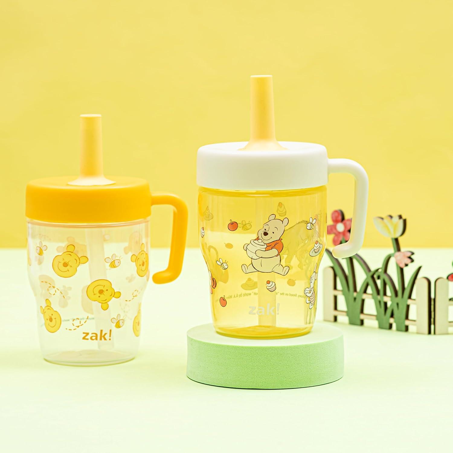 imageZak Designs Bluey Capri Toddler Tumblers For Travel or At Home 9oz 2Pack Double Wall Plastic Sippy Cups With LeakProof Design is Perfect For Kids Bluey BingoWinnie the Pooh Friends