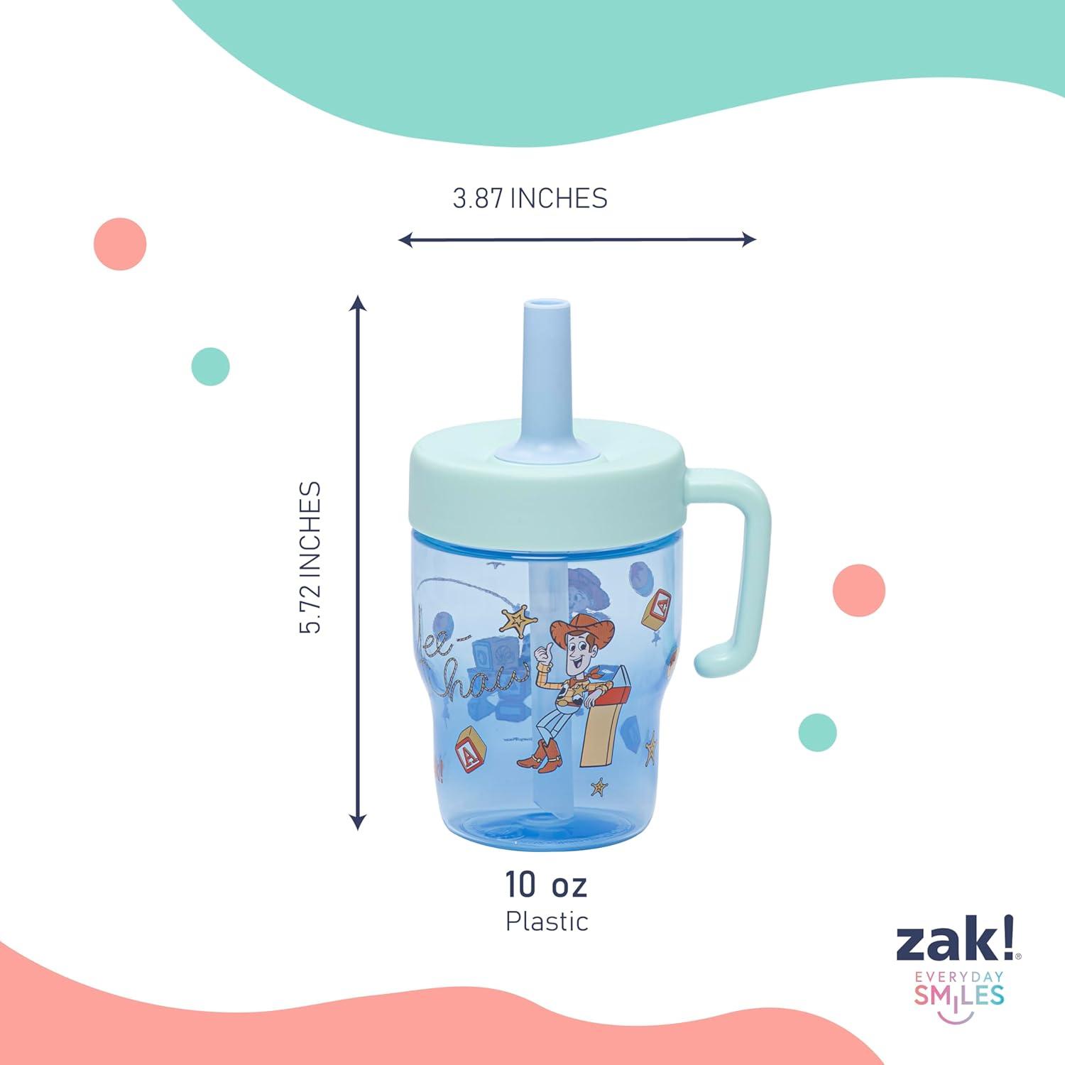 imageZak Designs Bluey Capri Toddler Tumblers For Travel or At Home 9oz 2Pack Double Wall Plastic Sippy Cups With LeakProof Design is Perfect For Kids Bluey BingoToy Story 10oz