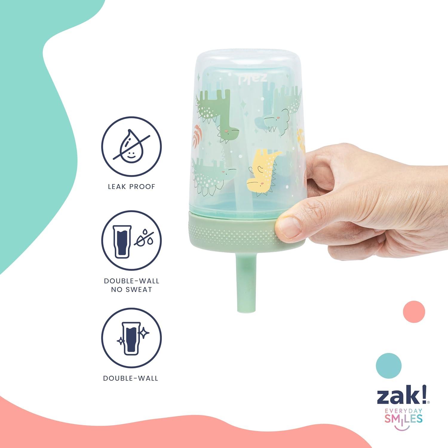 imageZak Designs Bluey Capri Toddler Tumblers For Travel or At Home 9oz 2Pack Double Wall Plastic Sippy Cups With LeakProof Design is Perfect For Kids Bluey BingoFairy Tales Rainbow Magic