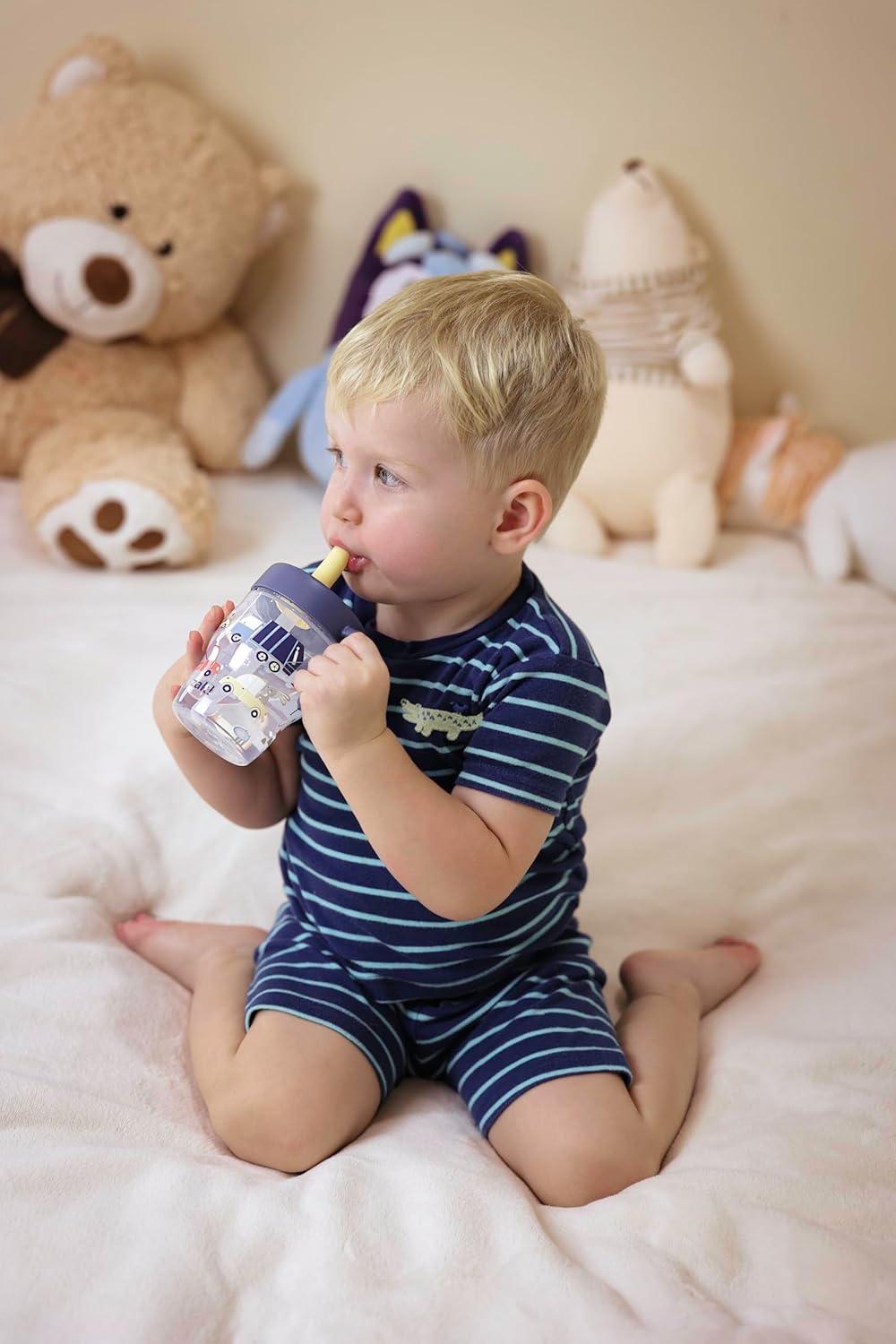 imageZak Designs Bluey Capri Toddler Tumblers For Travel or At Home 9oz 2Pack Double Wall Plastic Sippy Cups With LeakProof Design is Perfect For Kids Bluey BingoBluey