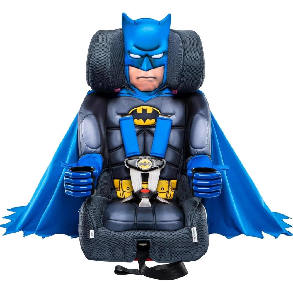 imageKidsEmbrace 2in1 Car Seat ForwardFacing Harness 26565 lbs amp Booster Mode 40100 lbs Latch Premium Fit with MultiPosition Headrest Harness amp ReclineBatman Blue