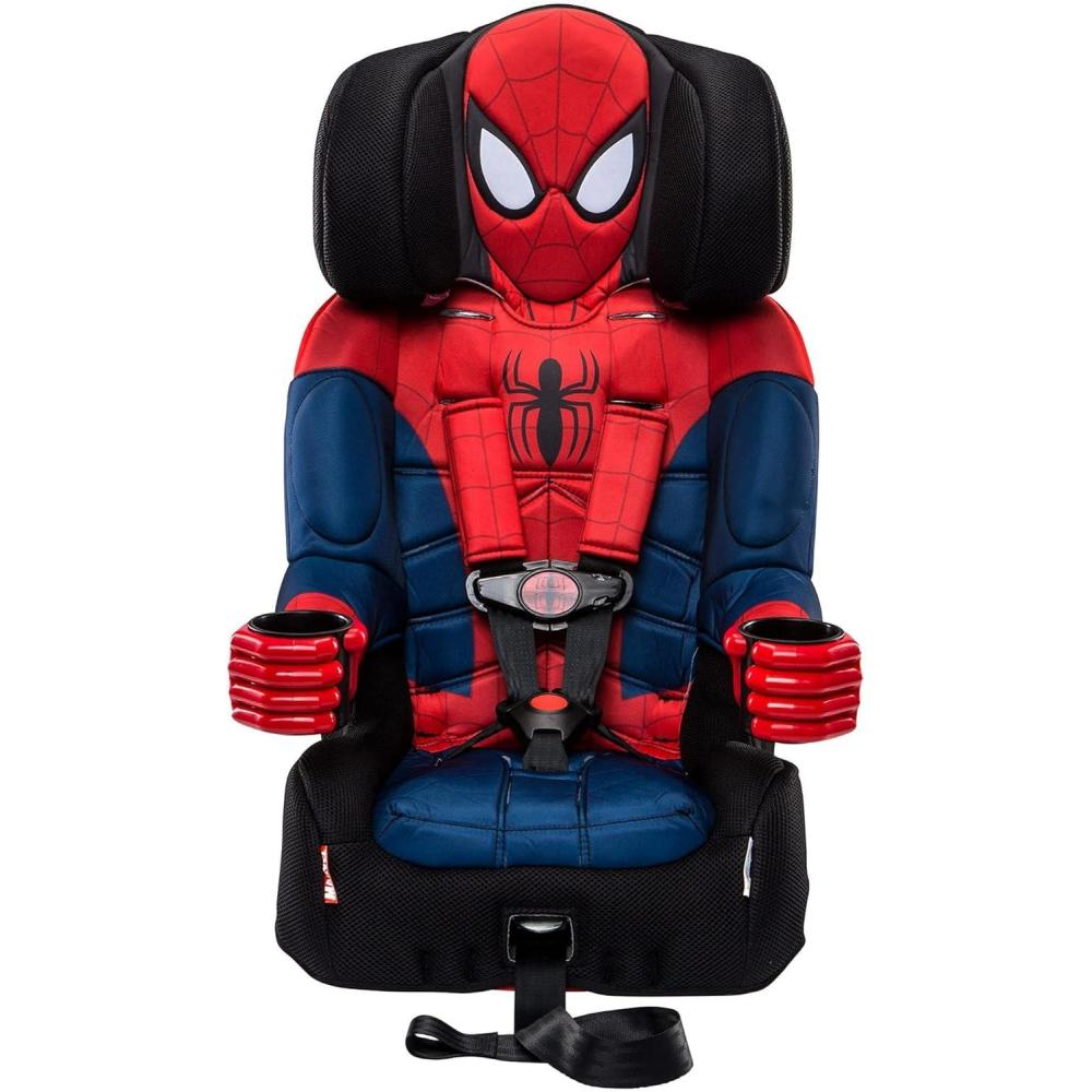 imageKidsEmbrace 2in1 Car Seat ForwardFacing Harness 26565 lbs amp Booster Mode 40100 lbs Latch Premium Fit with MultiPosition Headrest Harness amp ReclineSpiderMan