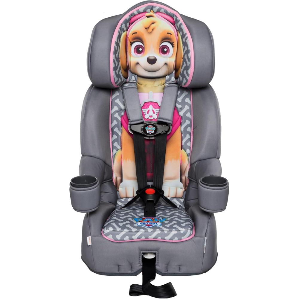 imageKidsEmbrace 2in1 Car Seat ForwardFacing Harness 26565 lbs amp Booster Mode 40100 lbs Latch Premium Fit with MultiPosition Headrest Harness amp ReclineSkye Paw Patrol