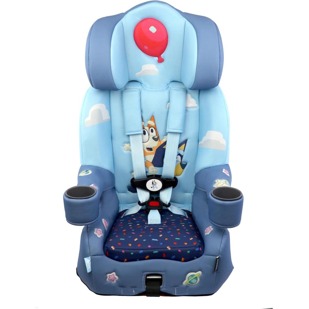 imageKidsEmbrace 2in1 Car Seat ForwardFacing Harness 26565 lbs amp Booster Mode 40100 lbs Latch Premium Fit with MultiPosition Headrest Harness amp ReclineBluey