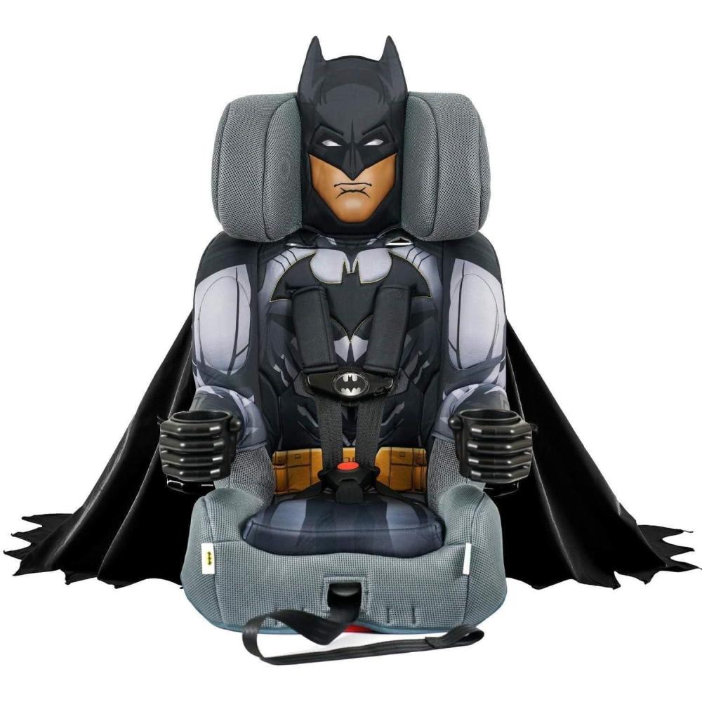 imageKidsEmbrace 2in1 Car Seat ForwardFacing Harness 26565 lbs amp Booster Mode 40100 lbs Latch Premium Fit with MultiPosition Headrest Harness amp ReclineBatman Black