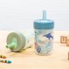 Zak Designs Bluey Capri Toddler Tumblers For Travel or At Home, 9oz 2-Pack Double Wall Plastic Sippy Cups With Leak-Proof Design is Perfect For Kids (Bluey, Bingo)(Dino Buddies  Bubble Bay)
