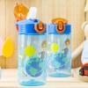 Zak Designs Bluey Kids Water Bottle Durable Plastic Spout Cover and Built-in Carrying Loop, Leak-Proof Water Design for Travel, (16oz, 2pc Set), 2pk(Blippi 2pk)