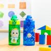 Zak Designs Bluey Kids Water Bottle Durable Plastic Spout Cover and Built-in Carrying Loop, Leak-Proof Water Design for Travel, (16oz, 2pc Set), 2pk(CoComelon (JJ & Cody))