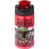 Zak Designs Bluey Kids Water Bottle Durable Plastic Spout Cover and Built-in Carrying Loop, Leak-Proof Water Design for Travel, (16oz, 2pc Set), 2pk(Darth Vader Bottle 2pk)